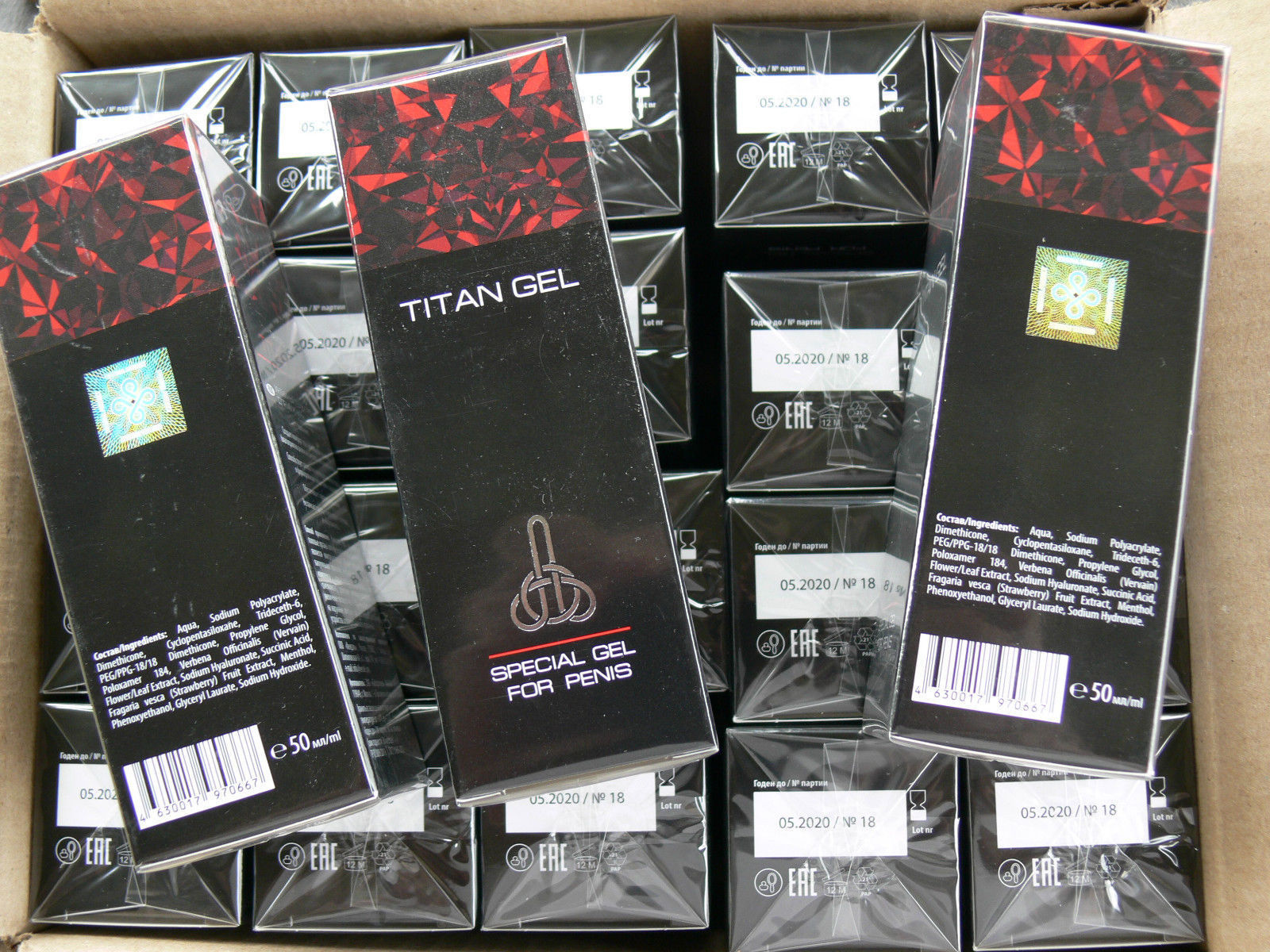 ไททันเจลเพิ่มขนาดชะลอการหลั่ง TITAN GEL SPECIAL FOR MEN GUARANTEED ORIGINAL FROM RUSSIA 100% Hende's garden