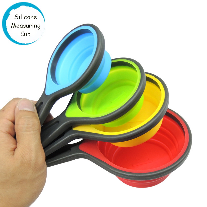 Pre-Order ชุดถ้วยตวงซิลิโคน silicone measuring cup set 4 pcs