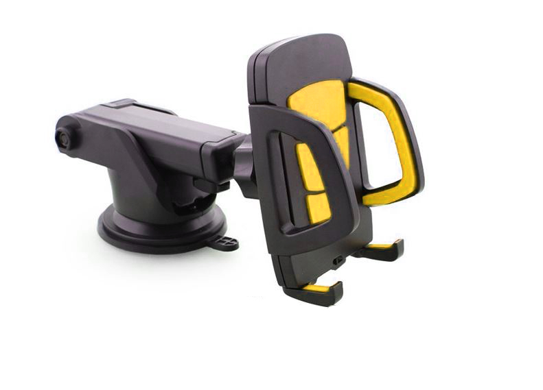 ที่หนีบโทรศัพท์ติดบนรถ Long Neck One-Touch Car Mount สีดำ-เหลือง