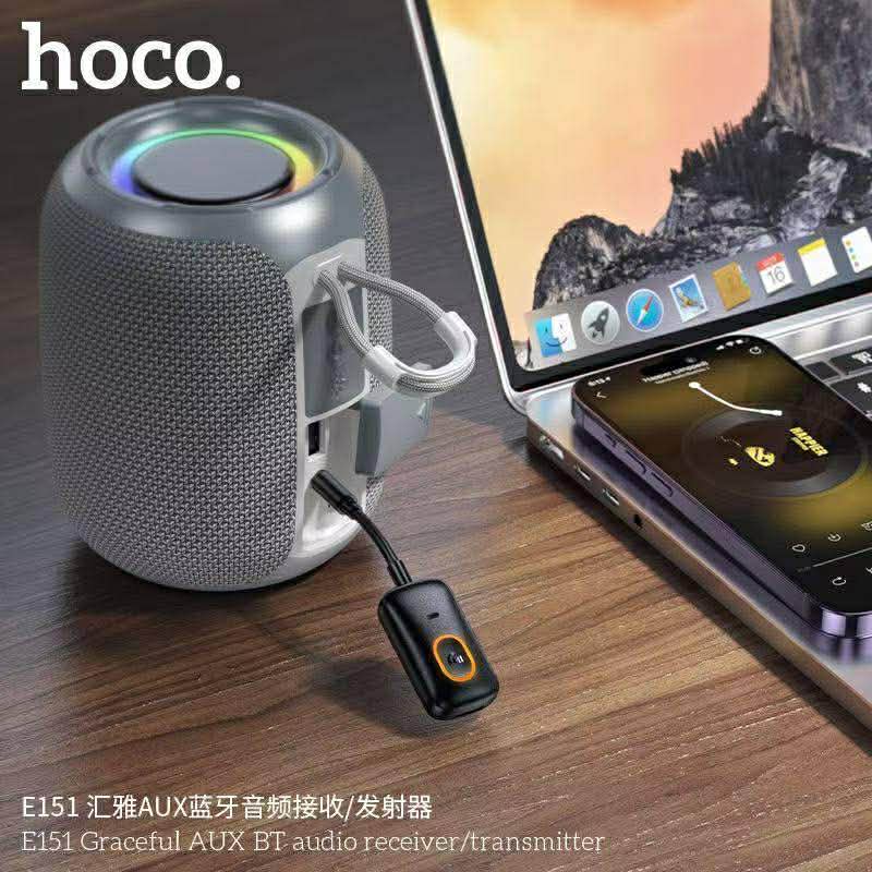 Hoco E151 AUX BT Audio receiver/Transmitter ตัวรับและส่งสัญญาณเสียงบลูทูธ 2in1