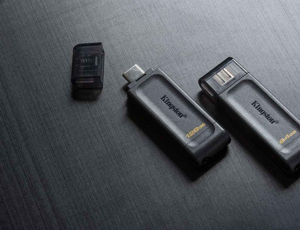 FLASHDRIVE (แฟลชไดร์ฟ) 32GB Kingston (DT70) Type-C