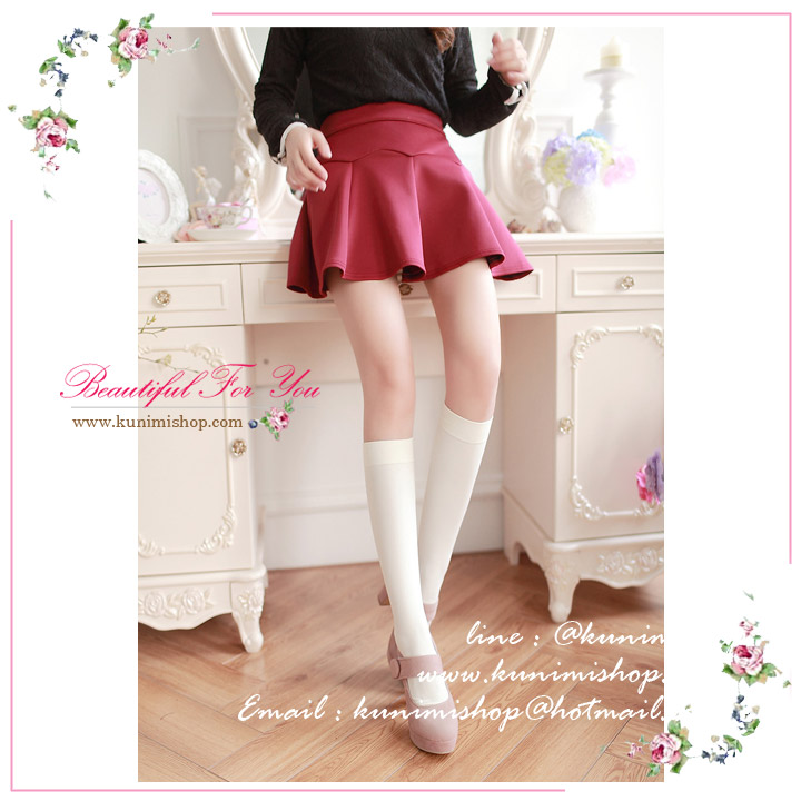  ถุงน่องแบบสั้น ยาวถึงหน้าแข้ง ขนาด : FREE SIZE ยาว 41 cm. มี 2 สี : สีดำ สีขาว