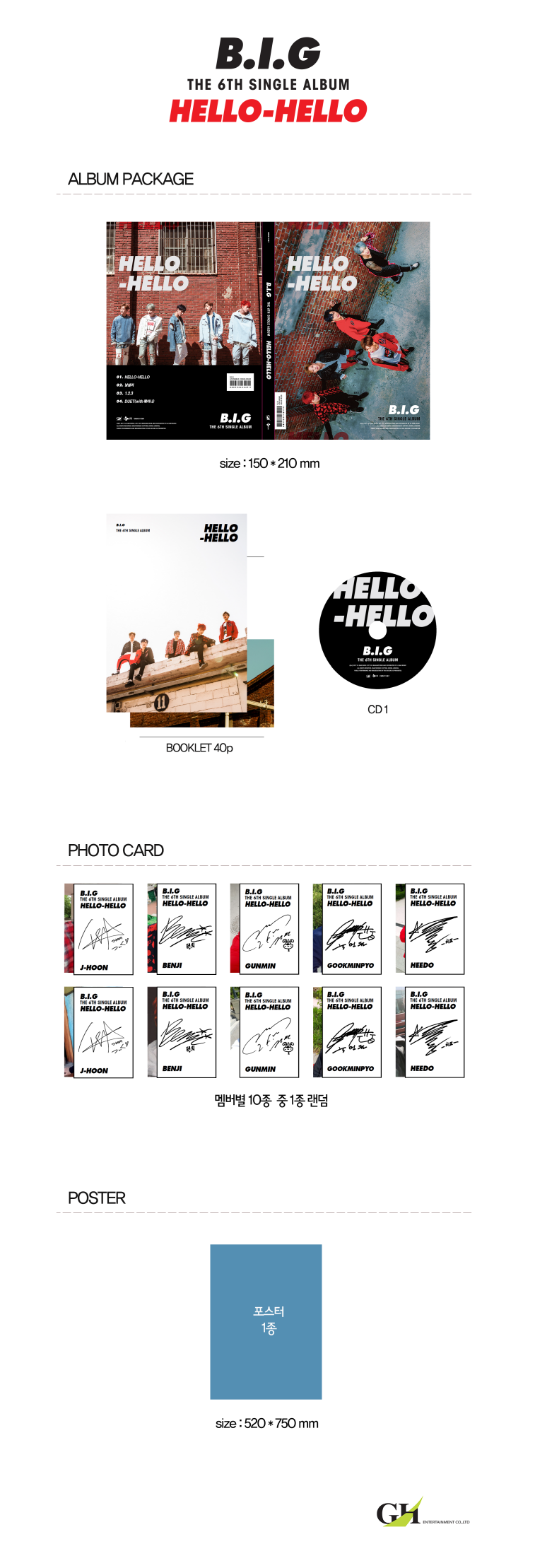 [Pre] B.I.G : 6th Single Album - HELLO HELLO