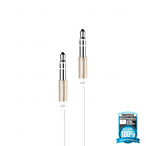 สายหูฟัง 3.5 AUX RL - L100 สีขาว แบรนด์ Remax