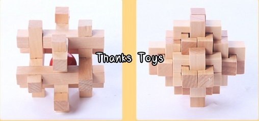 ชุดกลไม้ปริศนา 6 ชิ้น (Intelligence Toy)