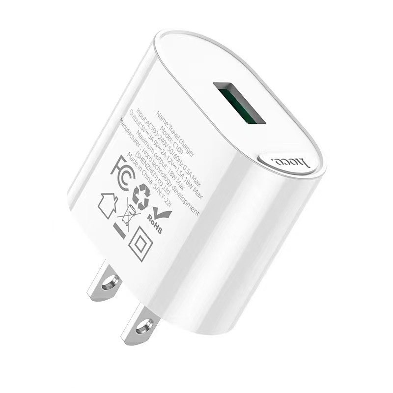 หัวชาร์จ Hoco Wall charger “C109 Fighter” QC3.0 ชาร์จเร็ว