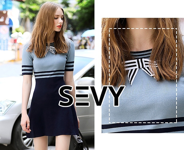 พร้อมส่ง Mini dress งานไหมพรมถัก
