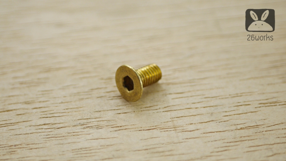 น็อตหัวเทเปอร์ ทองเหลือง M6x12 mm ธรรมดา