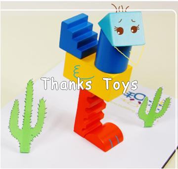 บล็อกไม้ UMU Projecting the shadow and Building the blocks