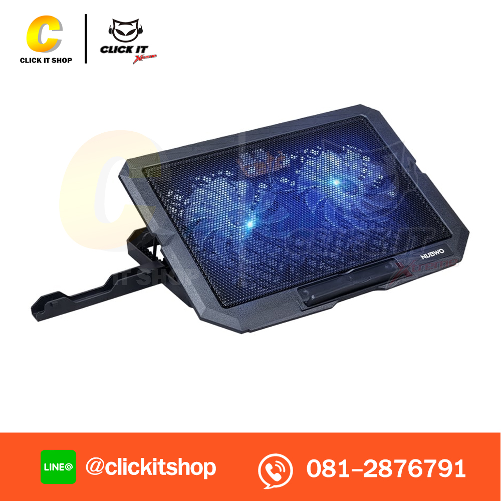 COOLER PAD NUBWO NF214 (2FAN) - BLACK