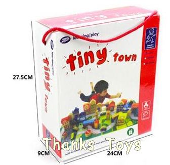 บล็อกไม้สร้างเมือง Tiny Town 50 ชิ้น