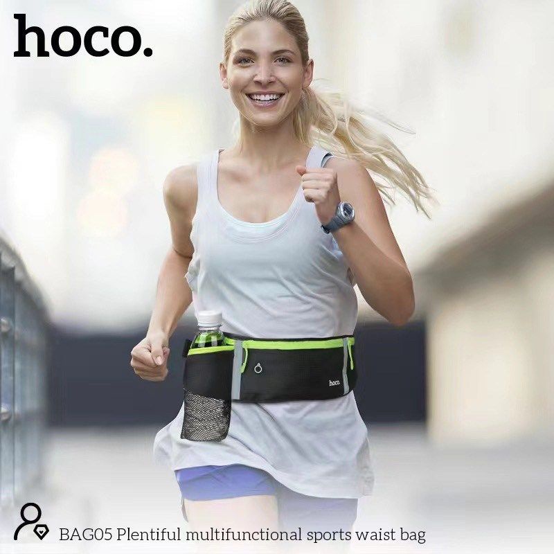 Hoco BAG05 Sports Waist Bag กระเป๋าคาดเอวสำหรับใส่วิ่ง ใส่ออกกำลังกาย
