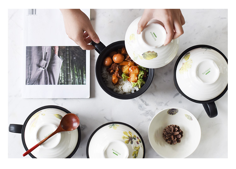 Pre-Order ชามก๋วยเตี๋ยว มาม่า เซรามิค พร้อมฝาเป็นถ้วยในตัว มี 5 ลาย