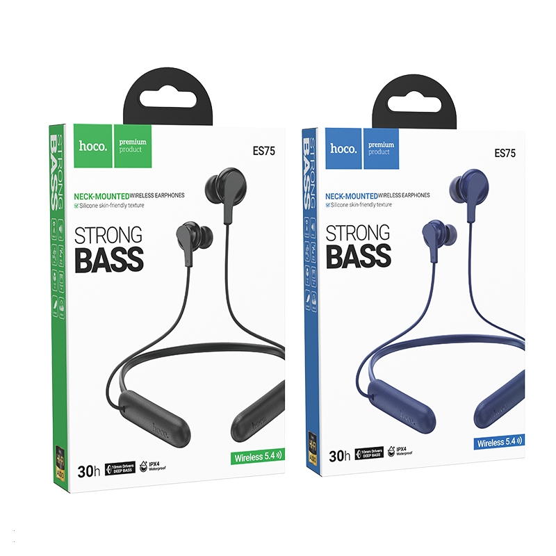 Hoco ES75 หุฟังบลูทูธไร้สาย BT neck-mounted headphones