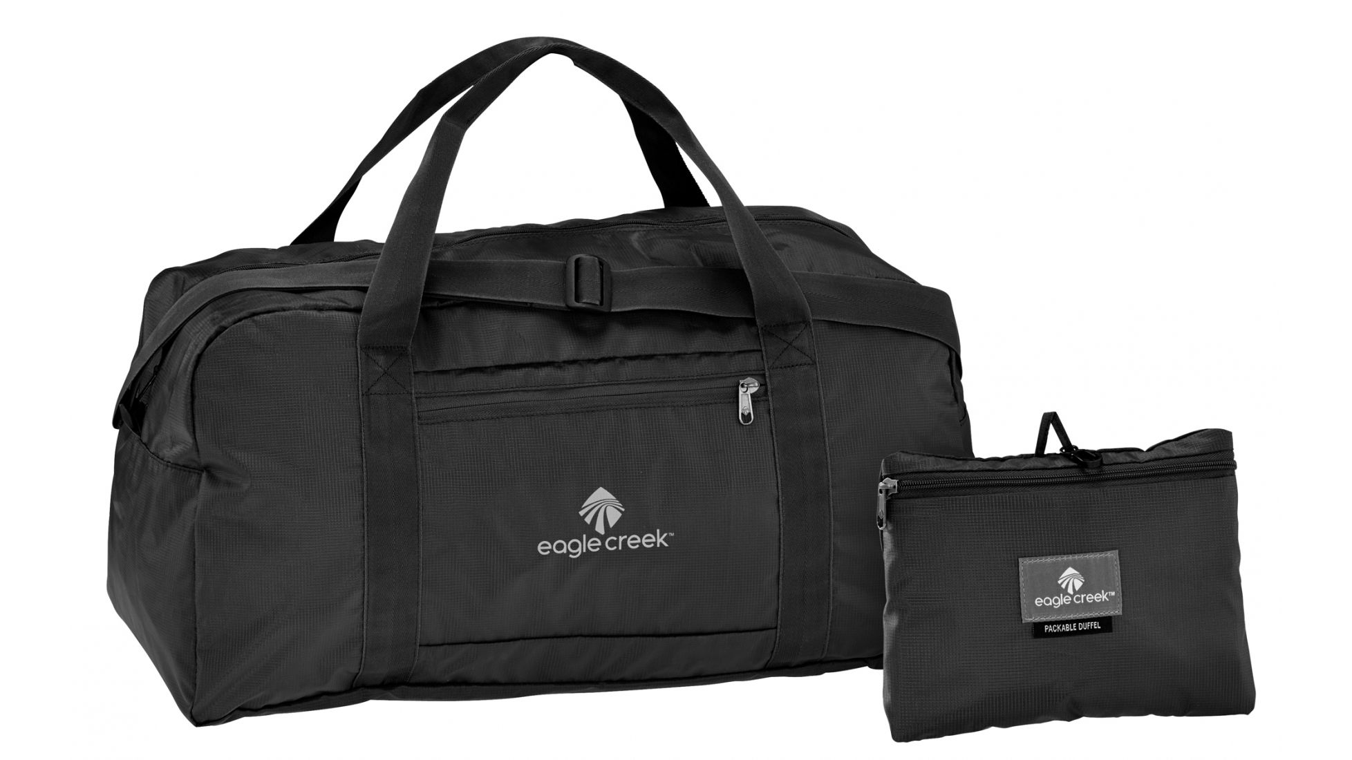 EAGLE CREEK - กระเป๋า Duffel พับได้ รุ่น Packable สีดำ ความจุ 45 ลิตร ใหญ่ พกพาสะดวก