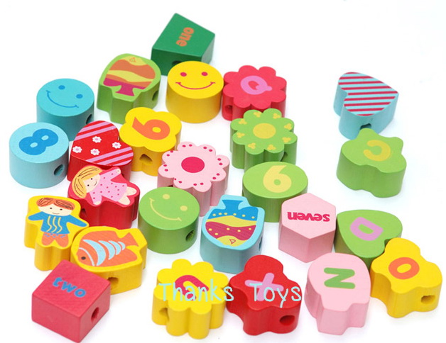 ชุดร้อยเชือกดอกไม้+ผีเสื้อ 32 ชิ้น