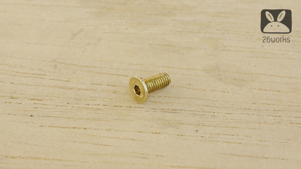 น็อตหัวเทเปอร์ ทองเหลือง M4x10 mm ธรรมดา
