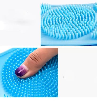 Silica gel bath brush แผ่นซิลิโคนขัดผิวหลังนวดขจัดเชื้อโรค