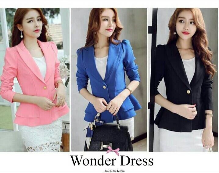 เสื้อผ้าเกาหลี พร้อมส่ง เสื้อสูท สไตล์แบรนด์เกาหลี
