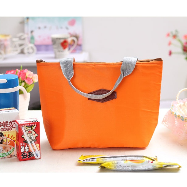 GB077 กระเป๋าผ้าใส่ของอาหาร ของกิน กับข้าว ร้อน-เย็น เก็บรักษาอุณหภูมิ