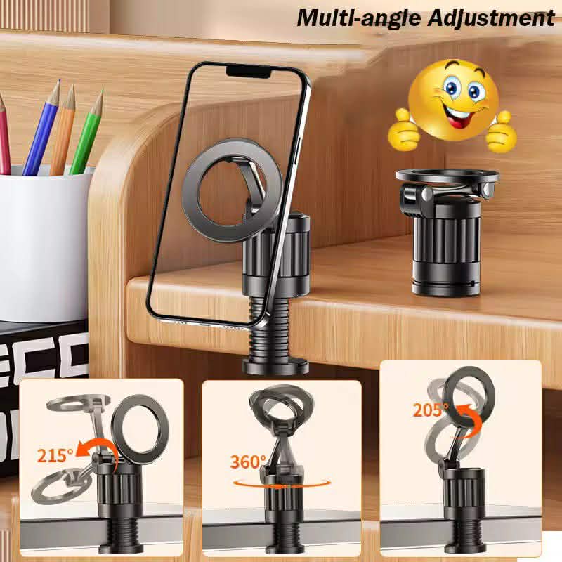 Universal Travel Phone Holder K828 ขาตั้ง Smartphone แบบหนีบ ขาตั้งมือถือแม่เหล็ก 360° พับหมุนได้ พกพาง่าย