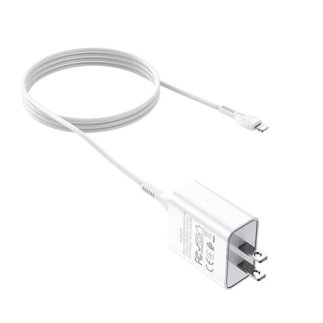 ชุดหัวชาร์จ+สาย Ip Hoco Wall charger “C81 Asombroso” US plug set with cable