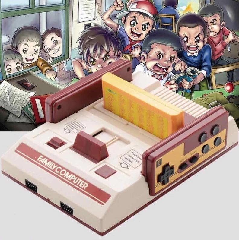 FAMICOM family game เครื่องเล่นเกมส์คอลโซล 500in1 แถมฟรี 132in1 อีก 1 ตลับ