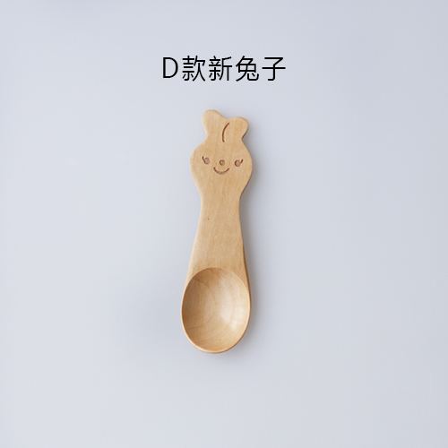 Pre-Order ช้อนไม้สำหรับ ขนมหวาน ไอศกรีม ลายสัตว์หลากชนิด Zakka