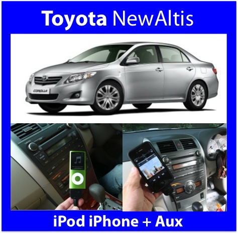 New Altis iPod iPhone iPad Aux interface