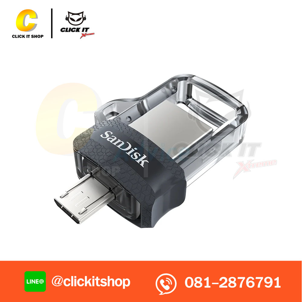 Dual USB Drive Android 128GB SANDISK (SDDD3-128GB-G46) Black