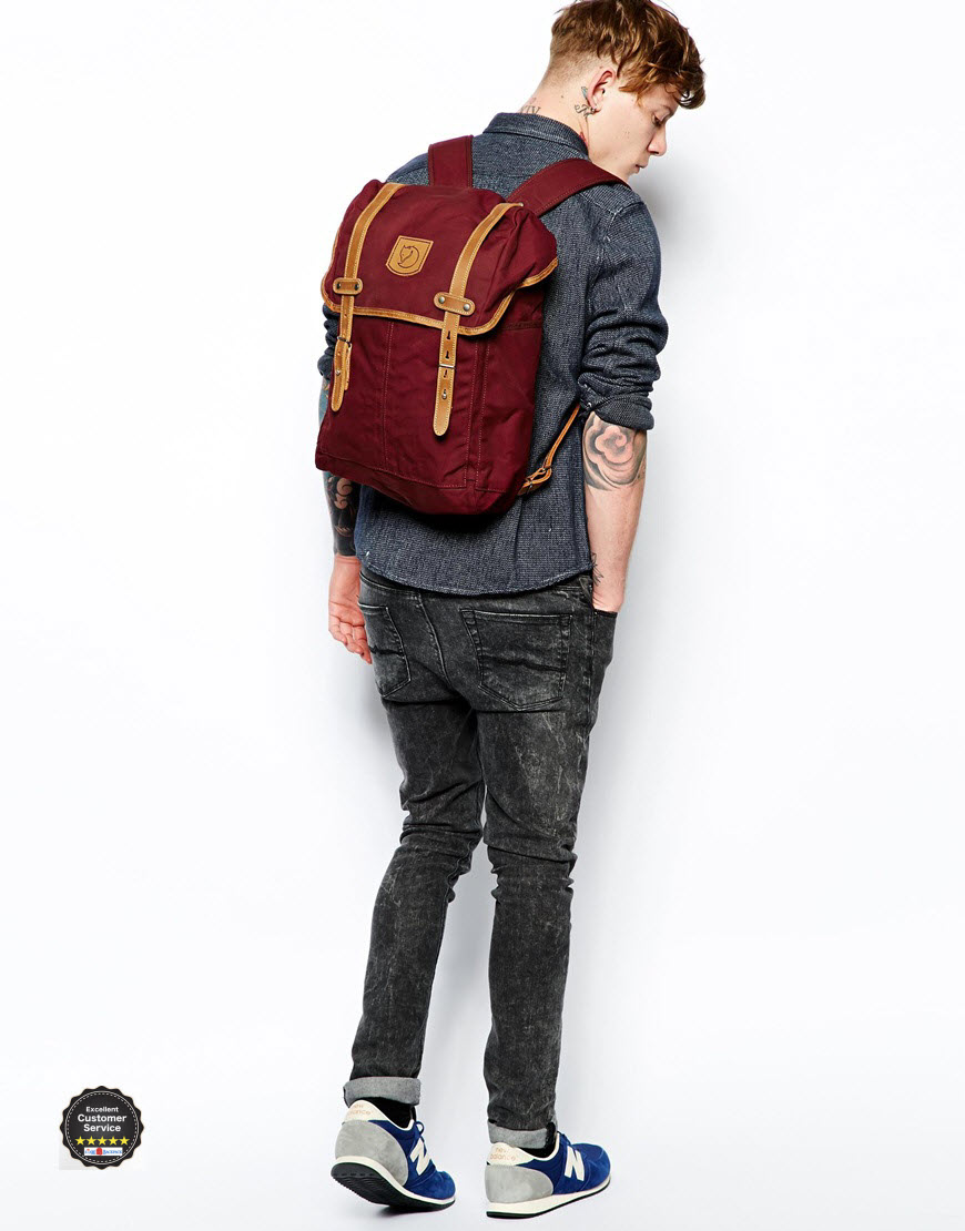 Fjallraven - NO.21 size สีแดงม่วง (DARK GARNET)