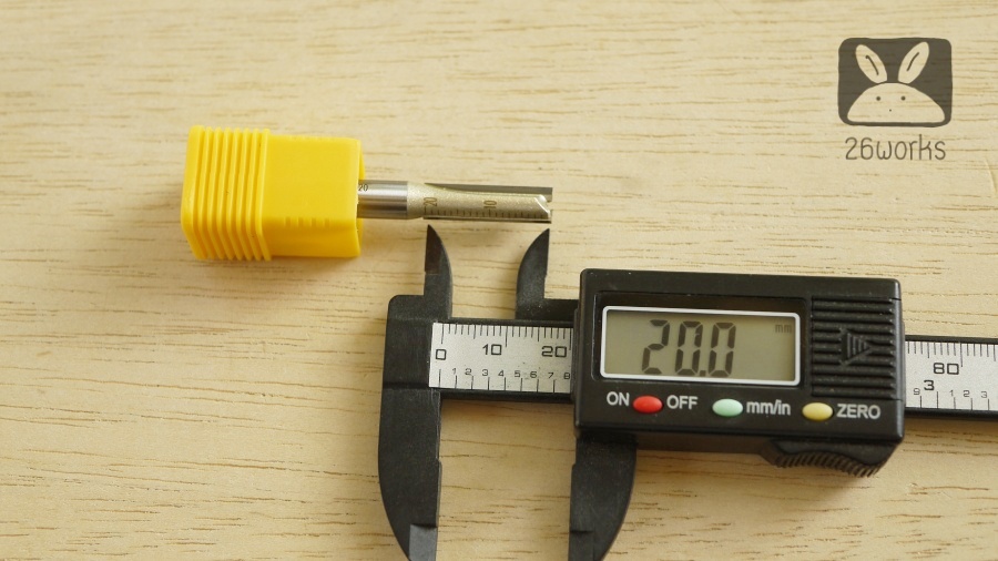 Trimmer bits arden ตรง 6x20 mm MDF