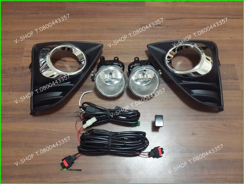 ไฟตัดหมอก+เบ้าวงแหวนโครเมี่ยม New YARIS 2014