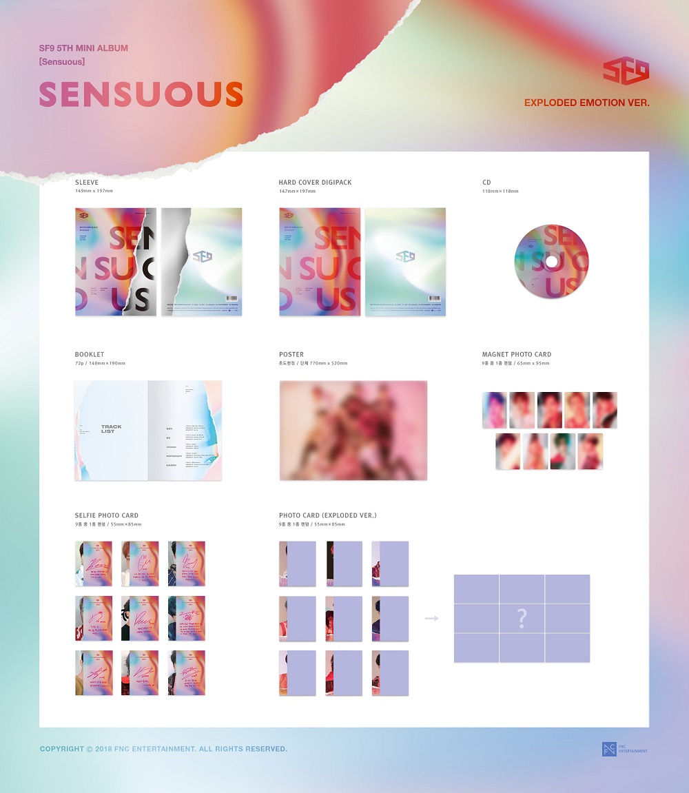 [Pre] SF9 : 5th Mini Album - Sensuous (Exploded Emotion Ver.)