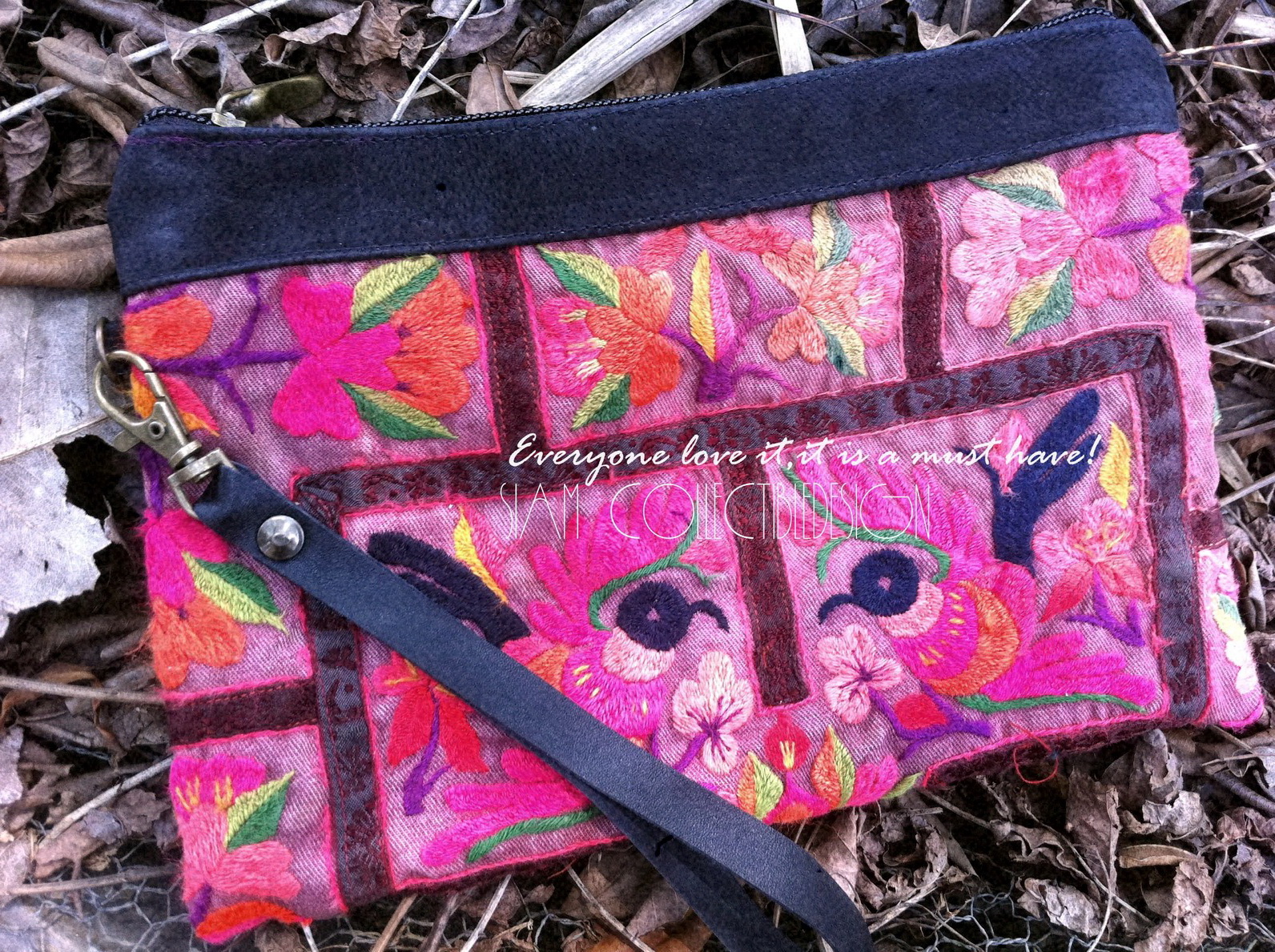 Hmong Embroidery Clutch HBP 015