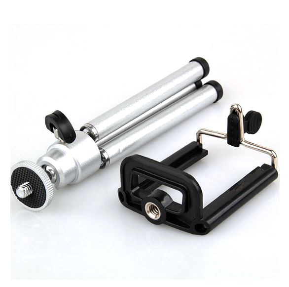 ขาตั้งกล้อง mobile holder สีเงิน