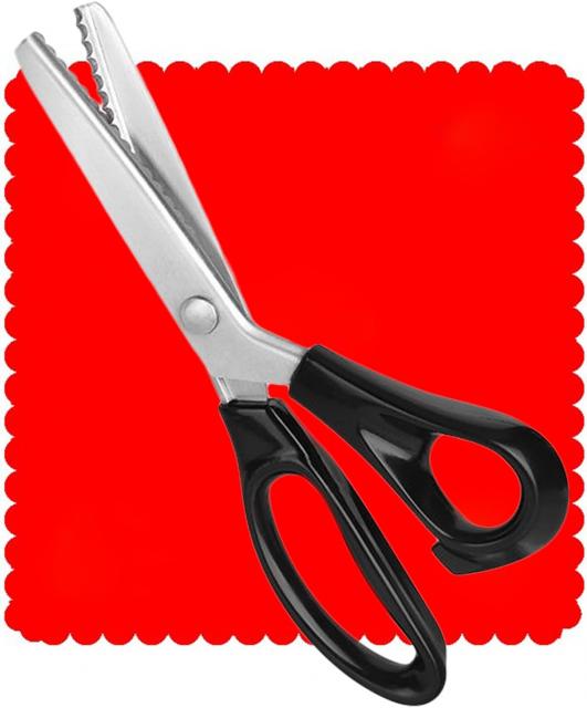 กรรไกรซิกแซกสแตนเลส Pinking shears scissors