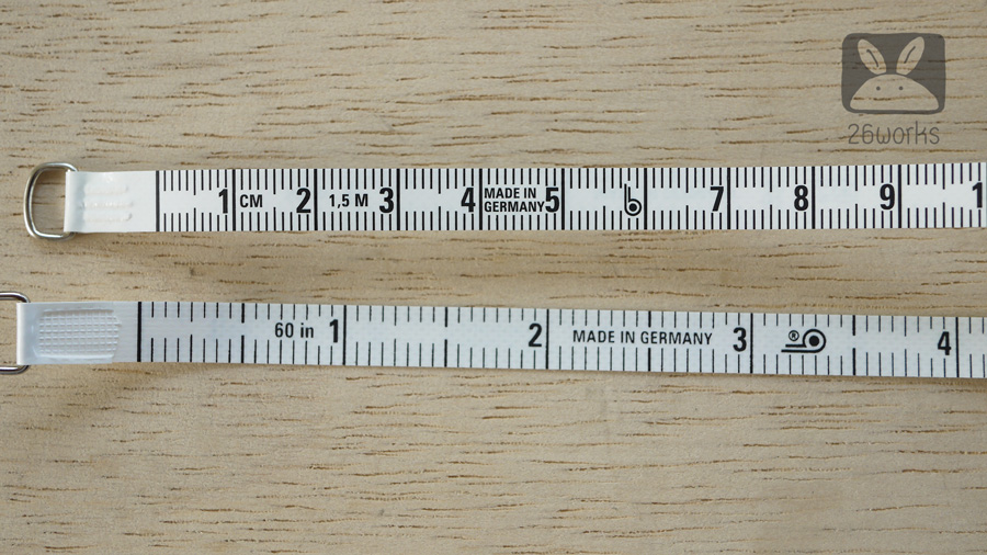 สายวัดตลับ Hoechstmass สีขาว 150 cm/60 inch