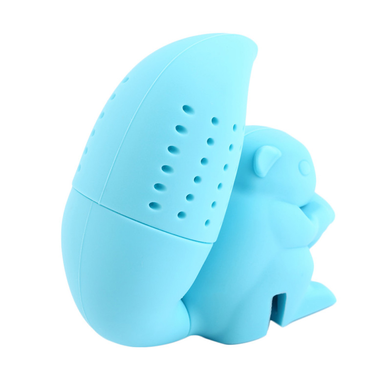 พร้อมส่ง ที่กรองชา ซิลิโคน tea infuser ลายกระรอก มี 6 สี
