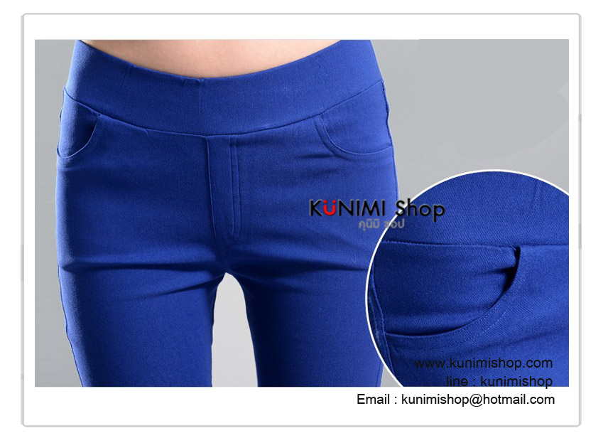 กางเกงเลคกิ้ง ขายาว ผ้ายืด มีหลายสีให้เลืกคะ      มีกระเป๋าหน้า และด้านหลังสองด้าน ทรงสวย         ขนาด  :  เอวใต้สะดือ ยืดไม่เกิน  32 นิ้ว                     สะโพก ยืดไม่เกิน 38  นิ้ว                    ความยาวกางเกง 37  นิ้ว                 ผ้า        :   ผ้ายืด      