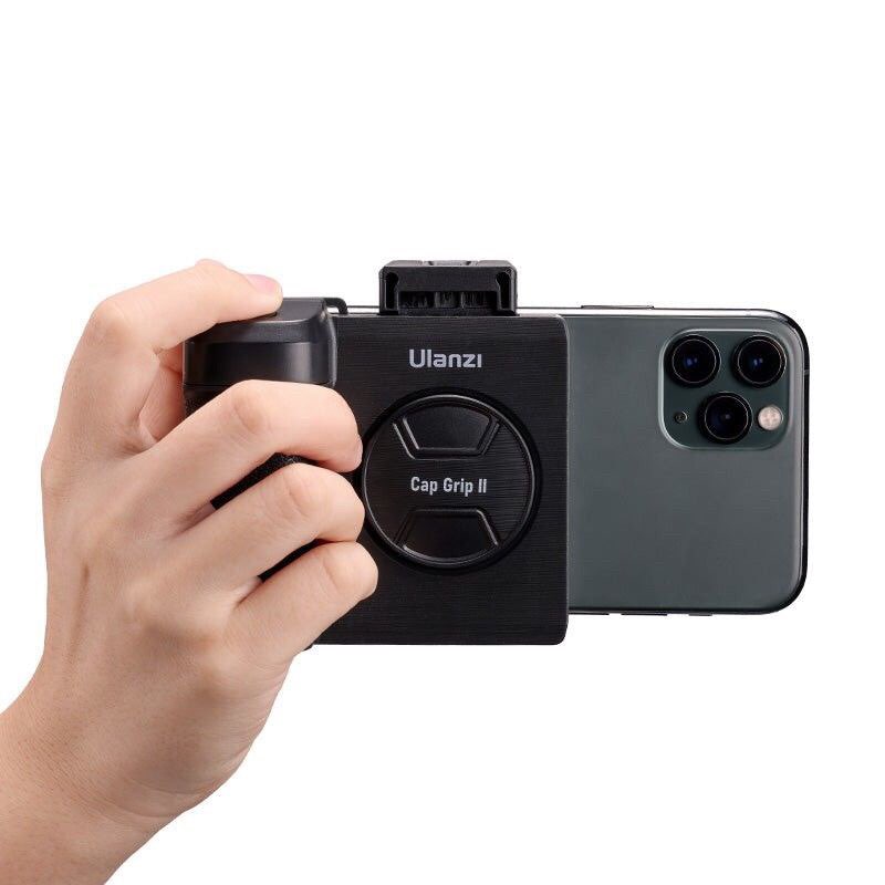 อุปกรณ์สำหรับติดมือถืออย่างกล้องถ่ายภาพพร้อมปุ่มชัตเตอร์ Ulanzi CG01 Bluetooth Smartphone CapGripII