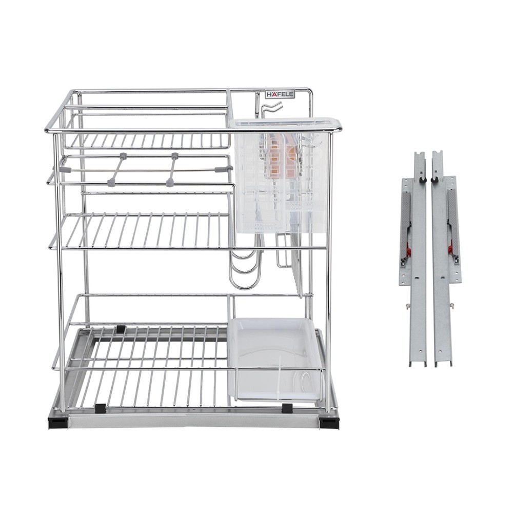 HAFELE รุ่น ชุดตะแกรงอเนกประสงค์แบบหน้าบานเปิด/PULL-OUT MULTI-FUNCTIONAL BASKET