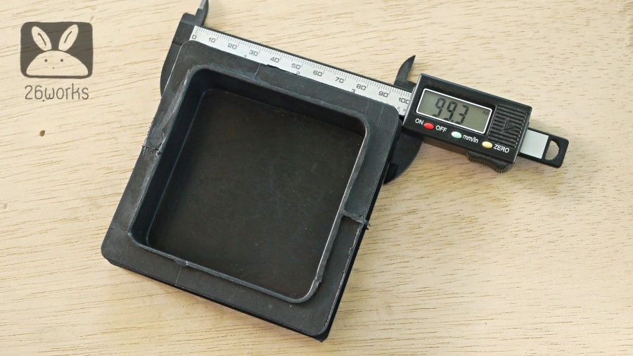 พลาสติกปิดเหล็กกล่อง 100x100 mm (4 นิ้ว) สวมใน เหล็กหนา