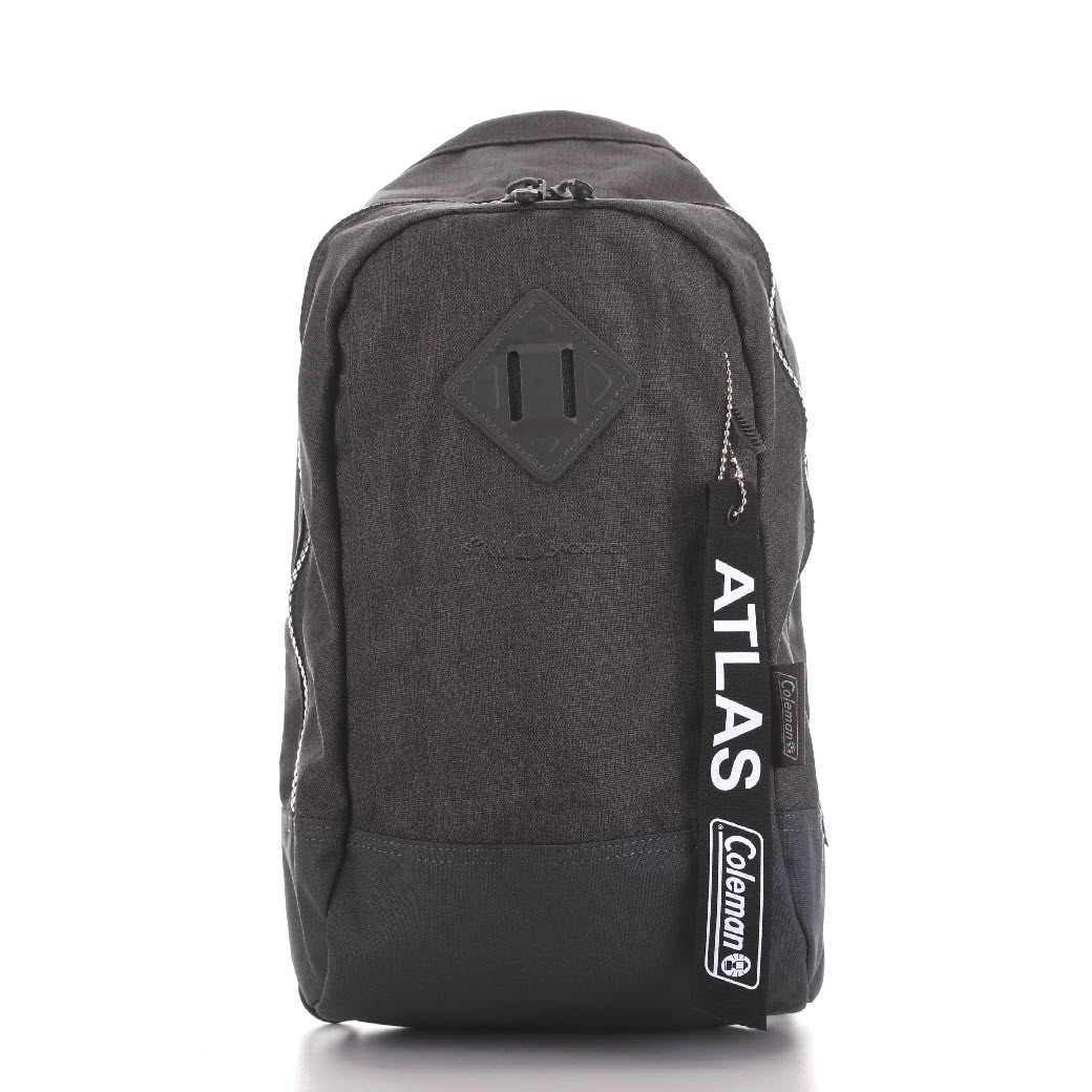 Coleman - ATLAS SLING BAG – 5 L Heater (สีเทาควันบุหรี่) コールマン ボディバッグ アトラス スリングバッグ 対応 自転車/ウォーキング