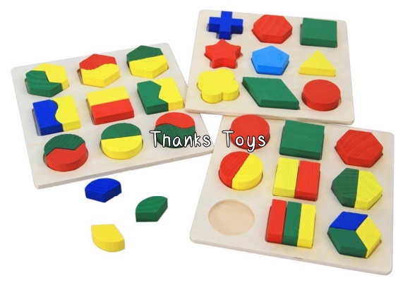 ชุดบล็อกเรขาคณิต 3 แบบ