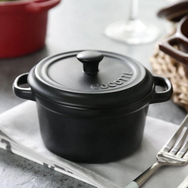 Pre-Order ชามเซรามิคพร้อมฝาครอบ Cocotte มี 3 ขนาด 3 สี