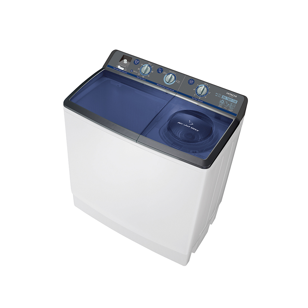 เครื่องซักผ้า 2 ถัง HITACHI PS105LSJ (10.5กก.)