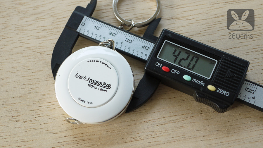 สายวัดตลับ Hoechstmass สีขาว 150 cm/60 inch