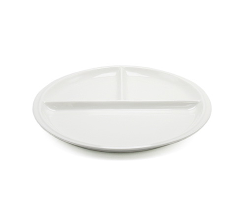 Pre-Order จานเซรามิค แบบถาดอาหารแบ่งช่อง มีทรงกลม กับทรงเหลี่ยม แบบละ 3 สี Zakka