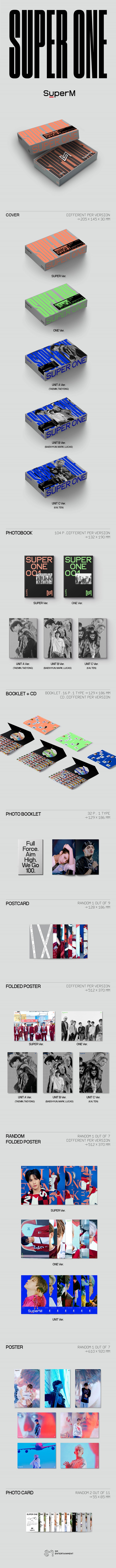 [Pre] SuperM : 1st Album - SUPER ONE (Random Ver.)